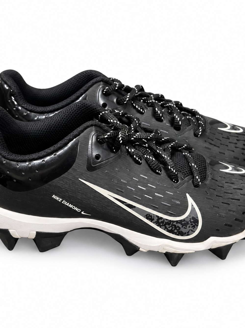Nike Kids Black and White Diamond Cleats